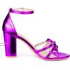 imageAllegra K Womens Bow Decor Ankle Strap Block Heels SandalsPurple