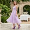 imageAllegra K Womens Bow Shoes Open Toe Chunky Heel SandalsGrape Purple