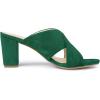 imageAllegra K Womens Crisscross Strap Block Heel Slide Green Sandals 75 m US