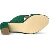 imageAllegra K Womens Crisscross Strap Block Heel Slide Green Sandals 75 m US