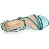 imageAllegra K Womens Glitter Crisscross Strap Chunky Heels Green Sandals 85 m US