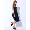 imageAllegra K Womens Peep Toe Platform Slingback Knit Chunky Heels SandalsBlack