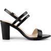 imageAllegra K Womens Slingback Block Heel Ankle Strap SandalsBlack