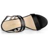 imageAllegra K Womens Slingback Block Heel Ankle Strap SandalsBlack