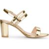 imageAllegra K Womens Slingback Block Heel Ankle Strap SandalsGold