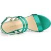 imageAllegra K Womens Slingback Block Heel Ankle Strap SandalsGreen