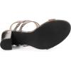 imageAllegra K Womens Slingback Block Heel Ankle Strap SandalsGunmetal