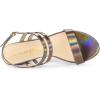 imageAllegra K Womens Slingback Block Heel Ankle Strap SandalsGunmetal