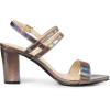 imageAllegra K Womens Slingback Block Heel Ankle Strap SandalsGunmetal