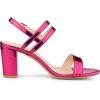 imageAllegra K Womens Slingback Block Heel Ankle Strap SandalsHot Pink