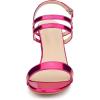 imageAllegra K Womens Slingback Block Heel Ankle Strap SandalsHot Pink