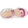 imageAllegra K Womens Slingback Block Heel Ankle Strap SandalsPink