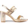 imageAllegra K Womens Slingback Block Heel Ankle Strap SandalsRose Gold