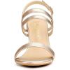 imageAllegra K Womens Slingback Block Heel Ankle Strap SandalsRose Gold