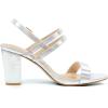 imageAllegra K Womens Slingback Block Heel Ankle Strap SandalsSilver