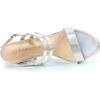 imageAllegra K Womens Slingback Block Heel Ankle Strap SandalsSilver