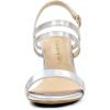 imageAllegra K Womens Slingback Block Heel Ankle Strap SandalsSilver
