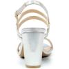 imageAllegra K Womens Slingback Block Heel Ankle Strap SandalsSilver