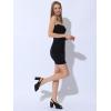 imageAllegra K Womens Square Toe Slingback Platform Heels Chunky Heel SandalsBlack