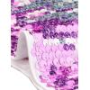 imageAllegra K Sequin Bodycon Mini Dress for Womens Spaghetti Straps Laceup Party Club Sparkle Glitter DressPurple Silver