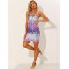 imageAllegra K Sequin Bodycon Mini Dress for Womens Spaghetti Straps Laceup Party Club Sparkle Glitter DressPurple Silver