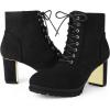 imageAllegra K Womens Chunky Heel Lace Up Platform Combat BootsBlack