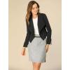 imageAllegra K Womens Elegant Open Front Cardigan Jacket Work Office Business Suit BlazerBlack
