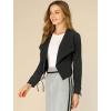 imageAllegra K Womens Elegant Open Front Cardigan Jacket Work Office Business Suit BlazerBlack