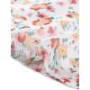 imageAllegra K Womens Floral Printed Spring Summer Flare Short Sleeve Laceup V Neck Chiffon DressWhite Pink