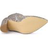 imageAllegra K Womens Glitter Pointed Toe Block Heel Halloween Ankle BootsColorful