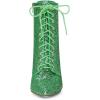 imageAllegra K Womens Glitter Pointed Toe Block Heel Halloween Ankle BootsGreen