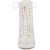 imageAllegra K Womens Glitter Pointed Toe Block Heel Halloween Ankle BootsWhite