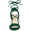 imageAllegra K Womens Lace Up Block High Heels Green Sandals  11 m US