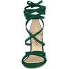 imageAllegra K Womens Lace Up Heels Stiletto High Dark Green Heel Sandals 85 m US