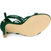 imageAllegra K Womens Lace Up Heels Stiletto High Dark Green Heel Sandals 9 m US