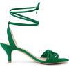 imageAllegra K Womens Open Toe Lace Up Stiletto Green Heels Sandals 6 m US