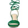 imageAllegra K Womens Open Toe Lace Up Stiletto Green Heels Sandals 85 m US