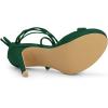 imageAllegra K Womens Platform Stiletto Heels Emerald Green Lace Up Sandals  7 m US