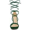 imageAllegra K Womens Platform Stiletto Heels Emerald Green Lace Up Sandals  7 m US