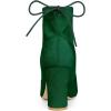 imageAllegra K Womens Pointed Toe Drawstring Pull on Block Heel Ankle BootsGreen
