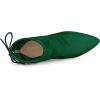 imageAllegra K Womens Pointed Toe Drawstring Pull on Block Heel Ankle BootsGreen