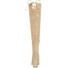 imageAllegra K Womens Round Toe Chunky Heel Over the Knee High BootsGold