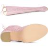 imageAllegra K Womens Round Toe Chunky Heel Over the Knee High BootsPink