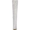 imageAllegra K Womens Round Toe Chunky Heel Over the Knee High BootsSilver