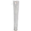 imageAllegra K Womens Round Toe Chunky Heel Over the Knee High BootsSilver