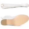 imageAllegra K Womens Round Toe Chunky Heel Over the Knee High BootsWhite