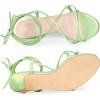 imageAllegra K Womens Strappy Heel Lace Up Kitten Heels Lime Green Sandals 105 m US