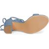 imageAllegra K Womens Tie Up Strappy Heels Chunky High Heels Haze Blue Sandal 9 M US