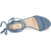 imageAllegra K Womens Tie Up Strappy Heels Chunky High Heels Haze Blue Sandal 9 M US