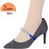 imageAllegra K Womens Beads Shoe Laces Detachable Elastic Shoe Strap for Heels 2 PairsBlue